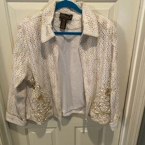 Alex Ku Embroided Jacket Size 16